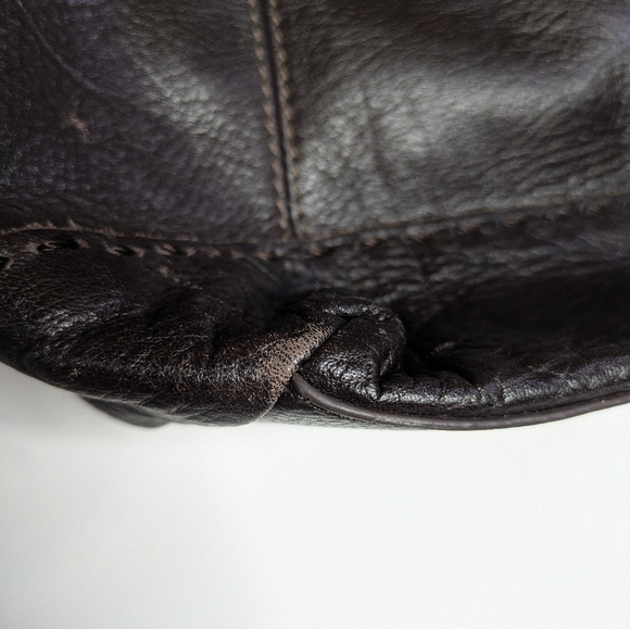 The Sak Brown Leather Hobo Shoulder Bag - Picture 6 of 13